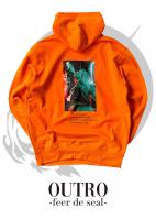 OUTRO-feer de seal- Smoking Lady Back Hoodie ORG