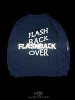 FLASHBACKReflectorOVERSIZE FLASHBACK is OVER Reflector Sweat Denim