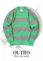 OUTRO-feer de seal- Loose Fit Border Knit