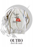 OUTRO-feer de seal- N.J.B.A Smoking Lip Sweat Shirt GRY