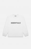 ESSENTIALS FRONT LOGO L/S / ե  롼ͥå 󥰥꡼ T ۥ磻