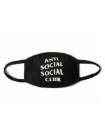  Anti Social Social Club 륯 Face Mask Black