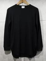 Long Thermal Tee-BLACK-