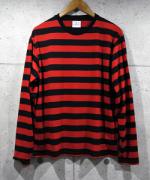  Border L/S Big Tee-RED-