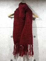 【先行予約12月入荷商品】Crochet Muffler-RED-