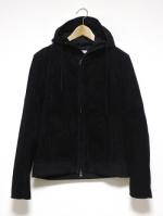 ͽ2پʡSuede Hooded Jacket-BLACK-