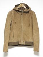 ͽ2پʡSuede Hooded Jacket-BEIGE-