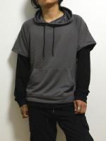 ͽ5پʡblutenblatt Layerd Sweat Parka/쥤䡼ɥåȥѡ-CHACOAL-