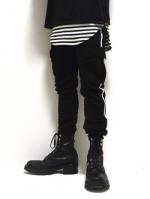 ͽ5پʡblutenblatt Sweat Cargo Pants/åȥѥ-BLACKxWHITE