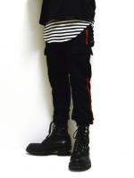 ͽ5پʡblutenblatt Sweat Cargo Pants/åȥѥ-BLACKxRED-